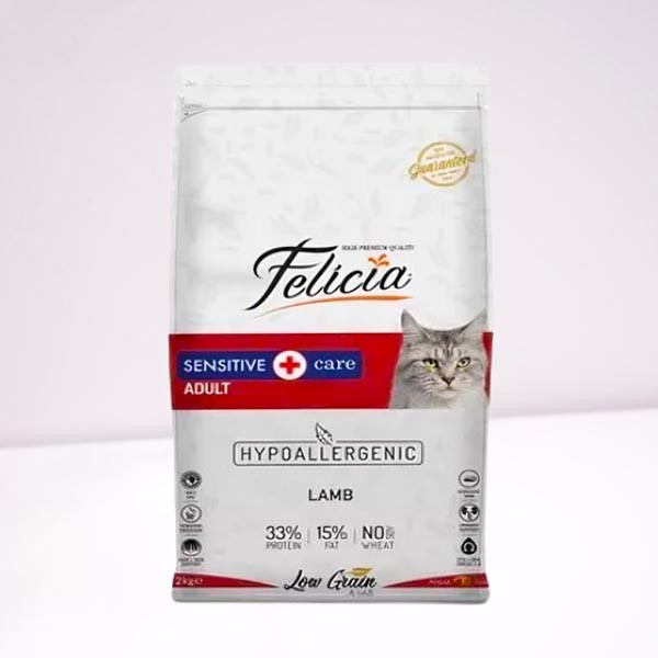 Felicia Low Grain High Premium Dry Food Sensitive Care Lamb (Cat Food)- 2kg
