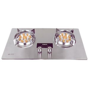 Gazi TG-8802MD9 Smiss Double Burner Stainless Steel Auto Ignition LPG Gas Stove
