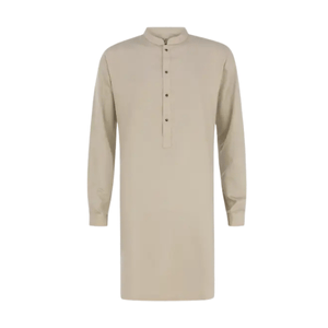 Beige Cotton Panjabi