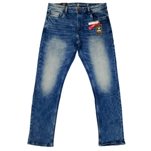 100% Exports Men's Mid-Rise Slim Fit Clean Look Stretchable Jeans