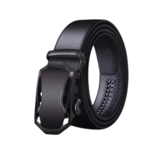 Automatic Gear Black Artificial Leather Belt