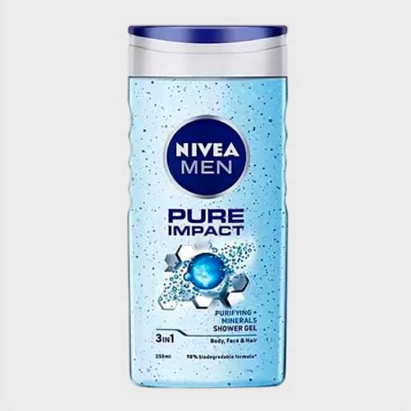 Nivea Men Pure Impact Shower Gel (মেন পিওর ইমপ্যাক্ট শাওয়ার জেল)