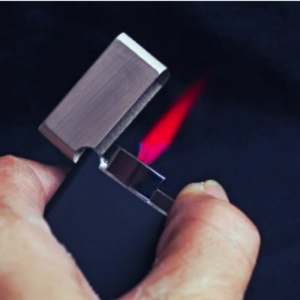 Rectangular Rafin Metal Lighter Windproof Design