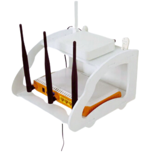 PVC Tarpaulin Double Layer Wall Mounted Shelf Stand for Wifi Modem Router